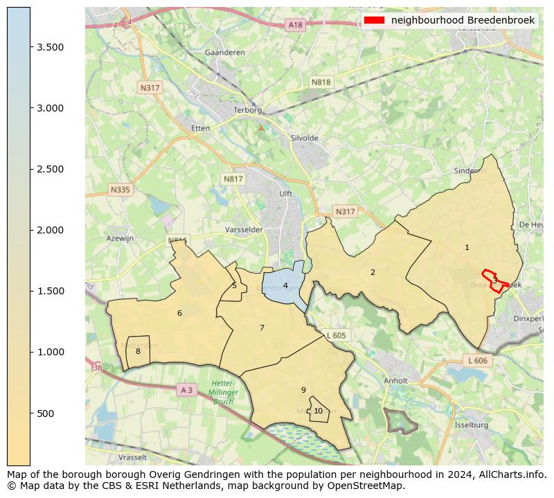 Image of the neighbourhood Breedenbroek at the map. This image is used as introduction to this page. This page shows a lot of information about the population in the neighbourhood Breedenbroek (such as the distribution by age groups of the residents, the composition of households, whether inhabitants are natives or Dutch with an immigration background, data about the houses (numbers, types, price development, use, type of property, ...) and more (car ownership, energy consumption, ...) based on open data from the Dutch Central Bureau of Statistics and various other sources!