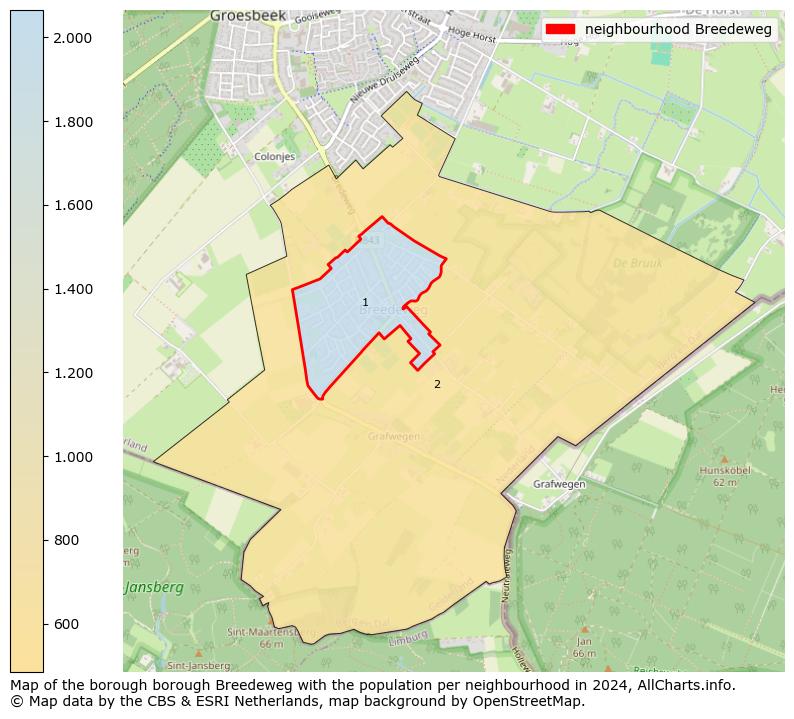 Image of the neighbourhood Breedeweg at the map. This image is used as introduction to this page. This page shows a lot of information about the population in the neighbourhood Breedeweg (such as the distribution by age groups of the residents, the composition of households, whether inhabitants are natives or Dutch with an immigration background, data about the houses (numbers, types, price development, use, type of property, ...) and more (car ownership, energy consumption, ...) based on open data from the Dutch Central Bureau of Statistics and various other sources!