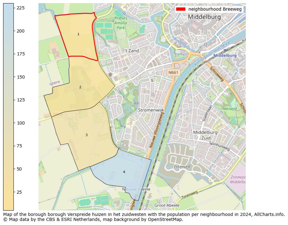 Image of the neighbourhood Breeweg at the map. This image is used as introduction to this page. This page shows a lot of information about the population in the neighbourhood Breeweg (such as the distribution by age groups of the residents, the composition of households, whether inhabitants are natives or Dutch with an immigration background, data about the houses (numbers, types, price development, use, type of property, ...) and more (car ownership, energy consumption, ...) based on open data from the Dutch Central Bureau of Statistics and various other sources!