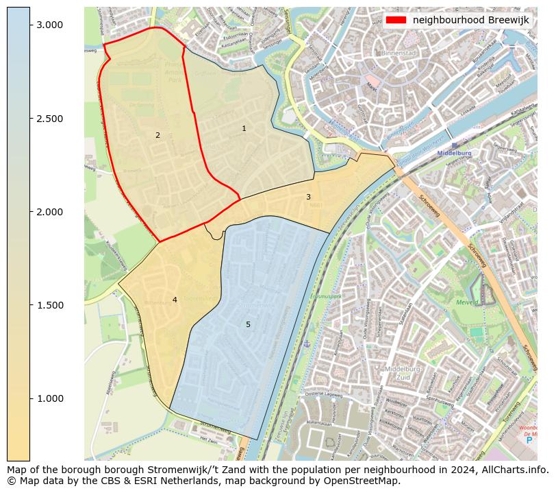 Image of the neighbourhood Breewijk at the map. This image is used as introduction to this page. This page shows a lot of information about the population in the neighbourhood Breewijk (such as the distribution by age groups of the residents, the composition of households, whether inhabitants are natives or Dutch with an immigration background, data about the houses (numbers, types, price development, use, type of property, ...) and more (car ownership, energy consumption, ...) based on open data from the Dutch Central Bureau of Statistics and various other sources!