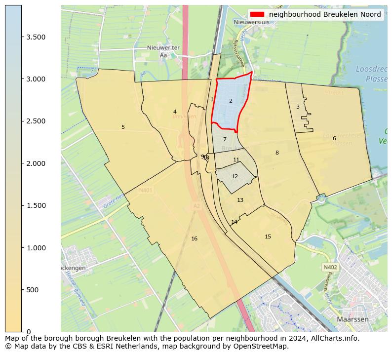 Image of the neighbourhood Breukelen Noord at the map. This image is used as introduction to this page. This page shows a lot of information about the population in the neighbourhood Breukelen Noord (such as the distribution by age groups of the residents, the composition of households, whether inhabitants are natives or Dutch with an immigration background, data about the houses (numbers, types, price development, use, type of property, ...) and more (car ownership, energy consumption, ...) based on open data from the Dutch Central Bureau of Statistics and various other sources!