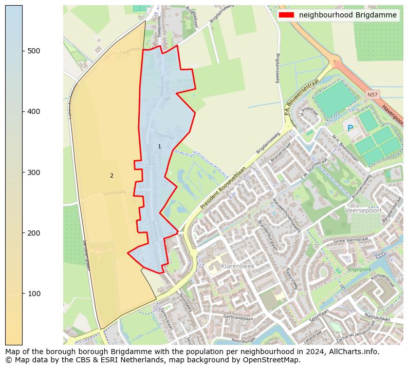 Image of the neighbourhood Brigdamme at the map. This image is used as introduction to this page. This page shows a lot of information about the population in the neighbourhood Brigdamme (such as the distribution by age groups of the residents, the composition of households, whether inhabitants are natives or Dutch with an immigration background, data about the houses (numbers, types, price development, use, type of property, ...) and more (car ownership, energy consumption, ...) based on open data from the Dutch Central Bureau of Statistics and various other sources!