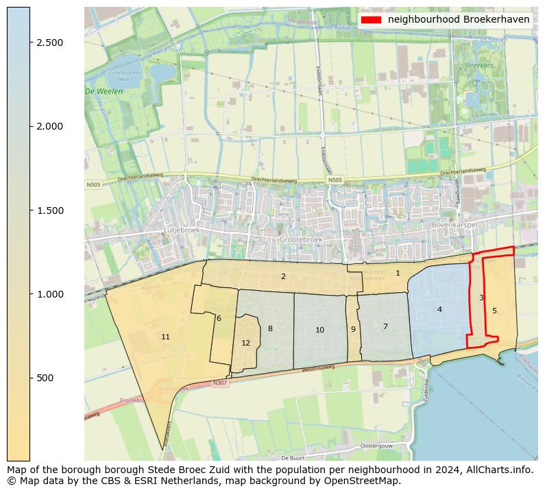 Image of the neighbourhood Broekerhaven at the map. This image is used as introduction to this page. This page shows a lot of information about the population in the neighbourhood Broekerhaven (such as the distribution by age groups of the residents, the composition of households, whether inhabitants are natives or Dutch with an immigration background, data about the houses (numbers, types, price development, use, type of property, ...) and more (car ownership, energy consumption, ...) based on open data from the Dutch Central Bureau of Statistics and various other sources!