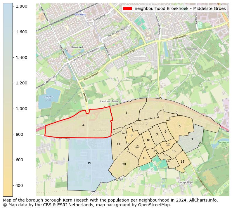 Image of the neighbourhood Broekhoek - Middelste Groes at the map. This image is used as introduction to this page. This page shows a lot of information about the population in the neighbourhood Broekhoek - Middelste Groes (such as the distribution by age groups of the residents, the composition of households, whether inhabitants are natives or Dutch with an immigration background, data about the houses (numbers, types, price development, use, type of property, ...) and more (car ownership, energy consumption, ...) based on open data from the Dutch Central Bureau of Statistics and various other sources!