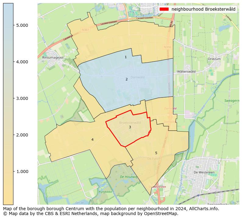 Image of the neighbourhood Broeksterwâld at the map. This image is used as introduction to this page. This page shows a lot of information about the population in the neighbourhood Broeksterwâld (such as the distribution by age groups of the residents, the composition of households, whether inhabitants are natives or Dutch with an immigration background, data about the houses (numbers, types, price development, use, type of property, ...) and more (car ownership, energy consumption, ...) based on open data from the Dutch Central Bureau of Statistics and various other sources!