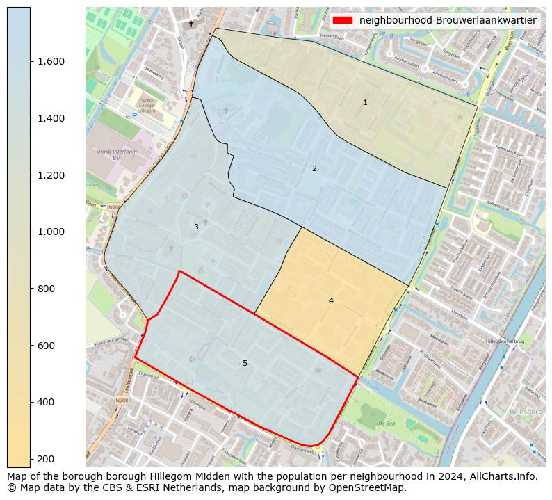 Image of the neighbourhood Brouwerlaankwartier at the map. This image is used as introduction to this page. This page shows a lot of information about the population in the neighbourhood Brouwerlaankwartier (such as the distribution by age groups of the residents, the composition of households, whether inhabitants are natives or Dutch with an immigration background, data about the houses (numbers, types, price development, use, type of property, ...) and more (car ownership, energy consumption, ...) based on open data from the Dutch Central Bureau of Statistics and various other sources!