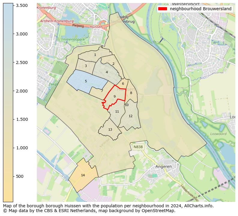 Image of the neighbourhood Brouwersland at the map. This image is used as introduction to this page. This page shows a lot of information about the population in the neighbourhood Brouwersland (such as the distribution by age groups of the residents, the composition of households, whether inhabitants are natives or Dutch with an immigration background, data about the houses (numbers, types, price development, use, type of property, ...) and more (car ownership, energy consumption, ...) based on open data from the Dutch Central Bureau of Statistics and various other sources!