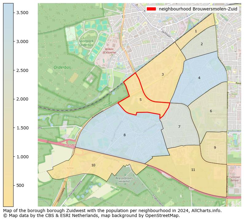 Image of the neighbourhood Brouwersmolen-Zuid at the map. This image is used as introduction to this page. This page shows a lot of information about the population in the neighbourhood Brouwersmolen-Zuid (such as the distribution by age groups of the residents, the composition of households, whether inhabitants are natives or Dutch with an immigration background, data about the houses (numbers, types, price development, use, type of property, ...) and more (car ownership, energy consumption, ...) based on open data from the Dutch Central Bureau of Statistics and various other sources!