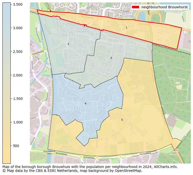 Image of the neighbourhood Brouwhorst at the map. This image is used as introduction to this page. This page shows a lot of information about the population in the neighbourhood Brouwhorst (such as the distribution by age groups of the residents, the composition of households, whether inhabitants are natives or Dutch with an immigration background, data about the houses (numbers, types, price development, use, type of property, ...) and more (car ownership, energy consumption, ...) based on open data from the Dutch Central Bureau of Statistics and various other sources!