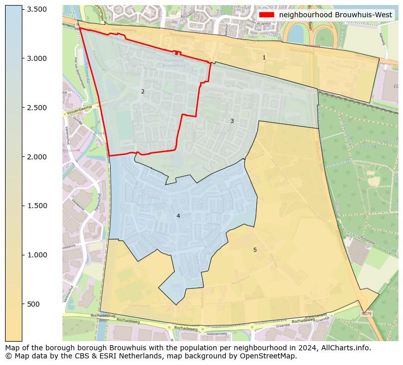 Image of the neighbourhood Brouwhuis-West at the map. This image is used as introduction to this page. This page shows a lot of information about the population in the neighbourhood Brouwhuis-West (such as the distribution by age groups of the residents, the composition of households, whether inhabitants are natives or Dutch with an immigration background, data about the houses (numbers, types, price development, use, type of property, ...) and more (car ownership, energy consumption, ...) based on open data from the Dutch Central Bureau of Statistics and various other sources!