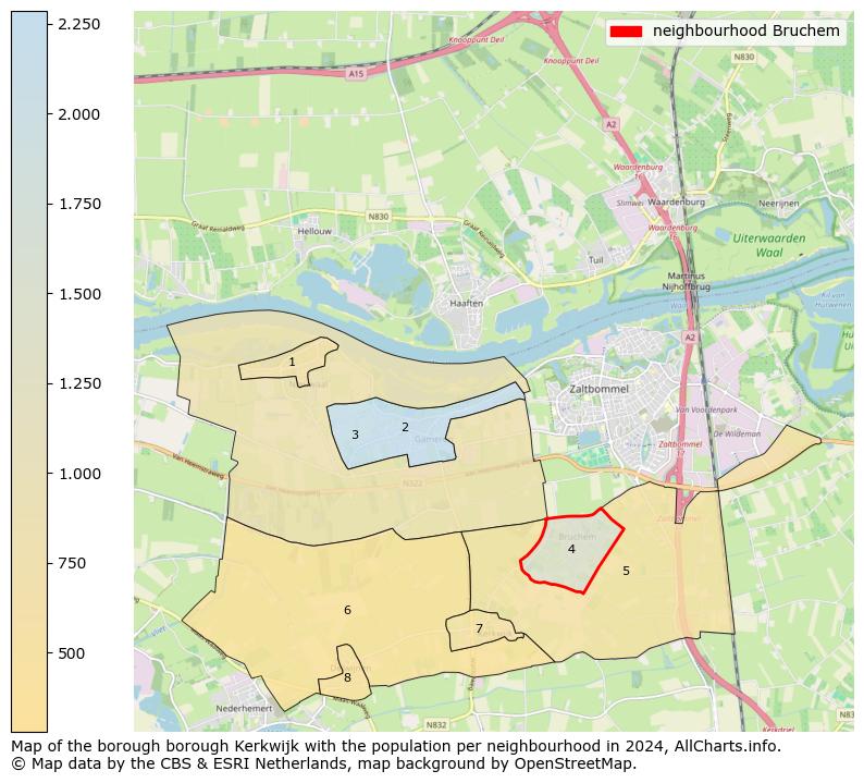 Image of the neighbourhood Bruchem at the map. This image is used as introduction to this page. This page shows a lot of information about the population in the neighbourhood Bruchem (such as the distribution by age groups of the residents, the composition of households, whether inhabitants are natives or Dutch with an immigration background, data about the houses (numbers, types, price development, use, type of property, ...) and more (car ownership, energy consumption, ...) based on open data from the Dutch Central Bureau of Statistics and various other sources!