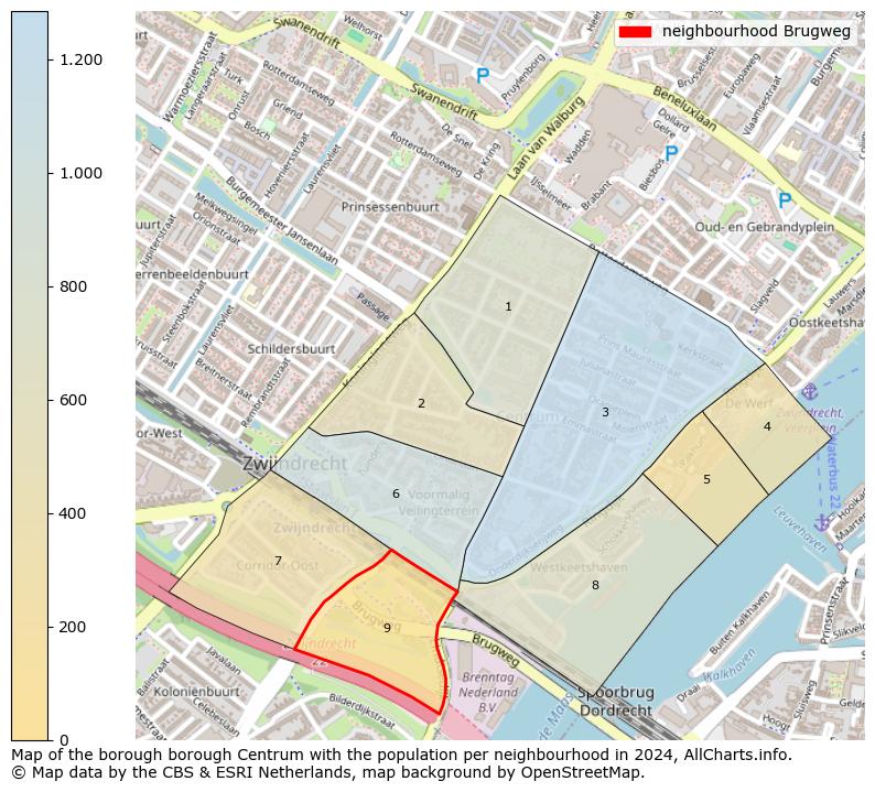 Image of the neighbourhood Brugweg at the map. This image is used as introduction to this page. This page shows a lot of information about the population in the neighbourhood Brugweg (such as the distribution by age groups of the residents, the composition of households, whether inhabitants are natives or Dutch with an immigration background, data about the houses (numbers, types, price development, use, type of property, ...) and more (car ownership, energy consumption, ...) based on open data from the Dutch Central Bureau of Statistics and various other sources!