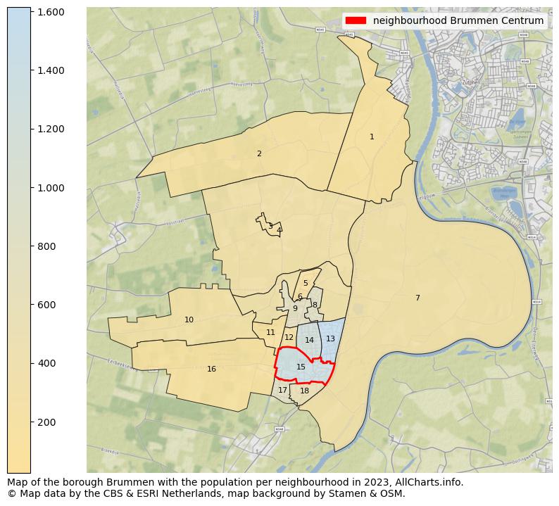 Map of the borough Brummen with the population per neighbourhood in 2021. This page shows a lot of information about residents (such as the distribution by age groups, family composition, gender, native or Dutch with an immigration background, ...), homes (numbers, types, price development, use, type of property, ...) and more (car ownership, energy consumption, ...) based on open data from the Dutch Central Bureau of Statistics and various other sources!