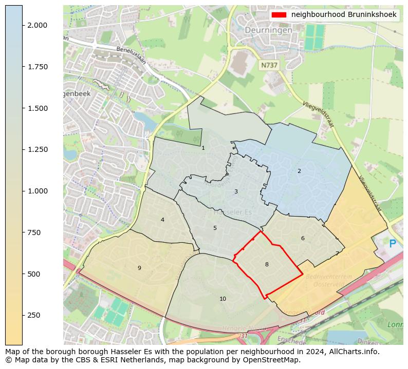 Image of the neighbourhood Bruninkshoek at the map. This image is used as introduction to this page. This page shows a lot of information about the population in the neighbourhood Bruninkshoek (such as the distribution by age groups of the residents, the composition of households, whether inhabitants are natives or Dutch with an immigration background, data about the houses (numbers, types, price development, use, type of property, ...) and more (car ownership, energy consumption, ...) based on open data from the Dutch Central Bureau of Statistics and various other sources!