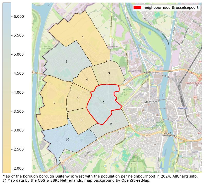 Image of the neighbourhood Brusselsepoort at the map. This image is used as introduction to this page. This page shows a lot of information about the population in the neighbourhood Brusselsepoort (such as the distribution by age groups of the residents, the composition of households, whether inhabitants are natives or Dutch with an immigration background, data about the houses (numbers, types, price development, use, type of property, ...) and more (car ownership, energy consumption, ...) based on open data from the Dutch Central Bureau of Statistics and various other sources!