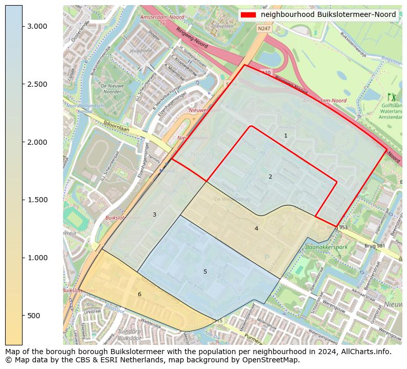 Image of the neighbourhood Buikslotermeer-Noord at the map. This image is used as introduction to this page. This page shows a lot of information about the population in the neighbourhood Buikslotermeer-Noord (such as the distribution by age groups of the residents, the composition of households, whether inhabitants are natives or Dutch with an immigration background, data about the houses (numbers, types, price development, use, type of property, ...) and more (car ownership, energy consumption, ...) based on open data from the Dutch Central Bureau of Statistics and various other sources!