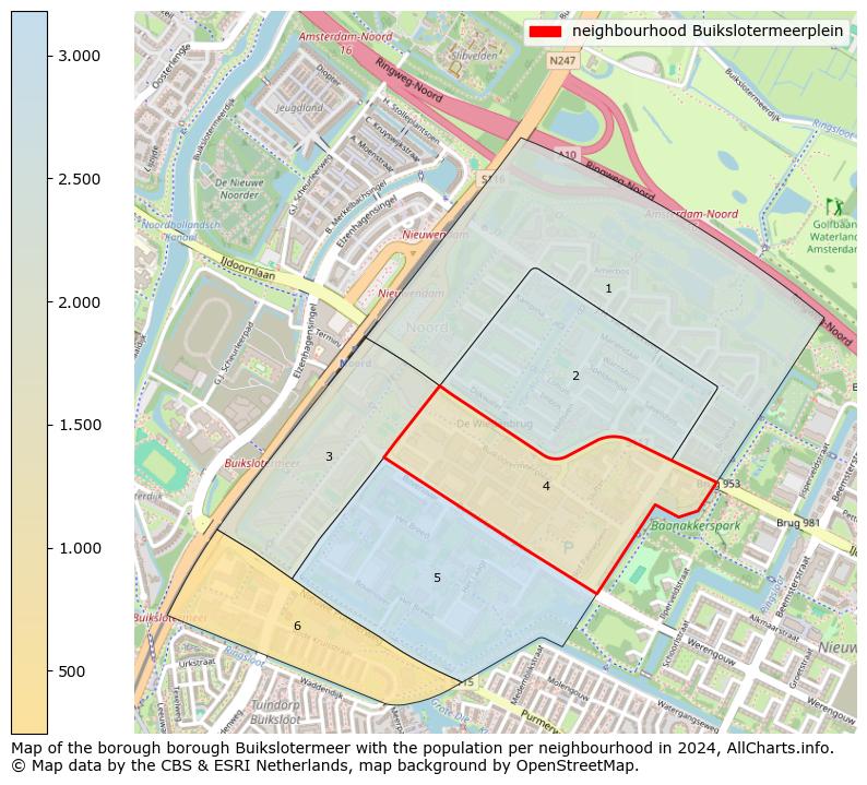 Image of the neighbourhood Buikslotermeerplein at the map. This image is used as introduction to this page. This page shows a lot of information about the population in the neighbourhood Buikslotermeerplein (such as the distribution by age groups of the residents, the composition of households, whether inhabitants are natives or Dutch with an immigration background, data about the houses (numbers, types, price development, use, type of property, ...) and more (car ownership, energy consumption, ...) based on open data from the Dutch Central Bureau of Statistics and various other sources!