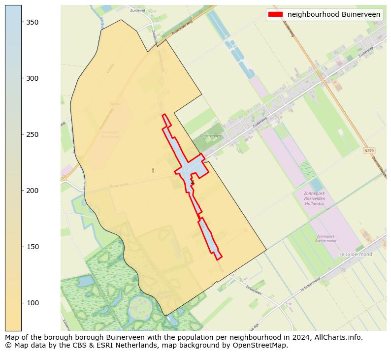 Image of the neighbourhood Buinerveen at the map. This image is used as introduction to this page. This page shows a lot of information about the population in the neighbourhood Buinerveen (such as the distribution by age groups of the residents, the composition of households, whether inhabitants are natives or Dutch with an immigration background, data about the houses (numbers, types, price development, use, type of property, ...) and more (car ownership, energy consumption, ...) based on open data from the Dutch Central Bureau of Statistics and various other sources!