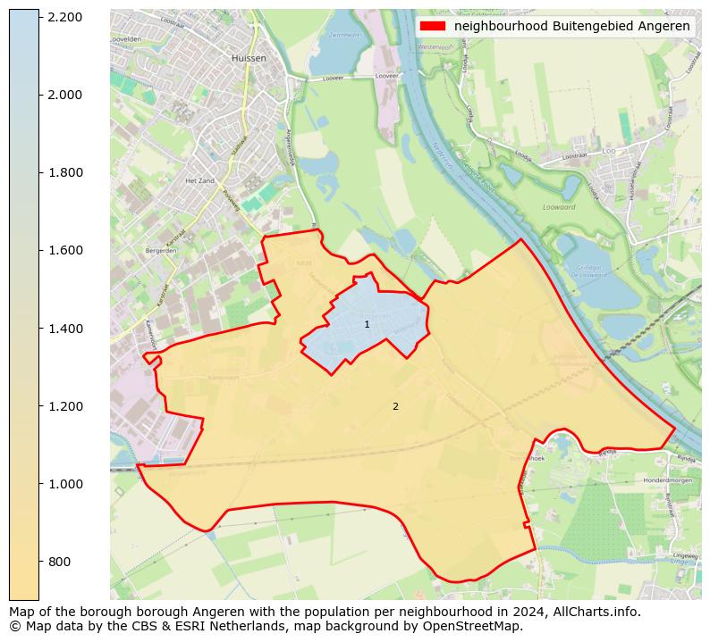 Image of the neighbourhood Buitengebied Angeren at the map. This image is used as introduction to this page. This page shows a lot of information about the population in the neighbourhood Buitengebied Angeren (such as the distribution by age groups of the residents, the composition of households, whether inhabitants are natives or Dutch with an immigration background, data about the houses (numbers, types, price development, use, type of property, ...) and more (car ownership, energy consumption, ...) based on open data from the Dutch Central Bureau of Statistics and various other sources!