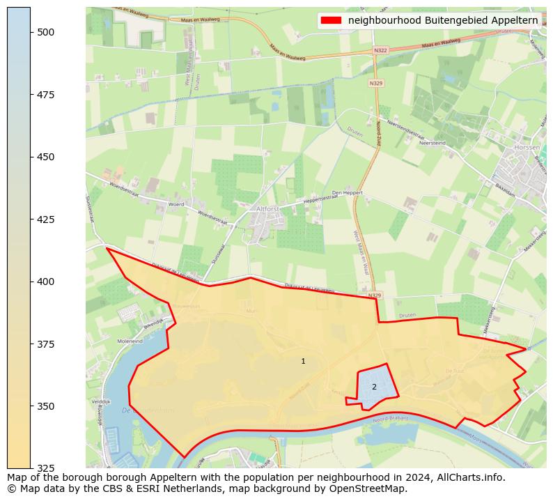 Image of the neighbourhood Buitengebied Appeltern at the map. This image is used as introduction to this page. This page shows a lot of information about the population in the neighbourhood Buitengebied Appeltern (such as the distribution by age groups of the residents, the composition of households, whether inhabitants are natives or Dutch with an immigration background, data about the houses (numbers, types, price development, use, type of property, ...) and more (car ownership, energy consumption, ...) based on open data from the Dutch Central Bureau of Statistics and various other sources!