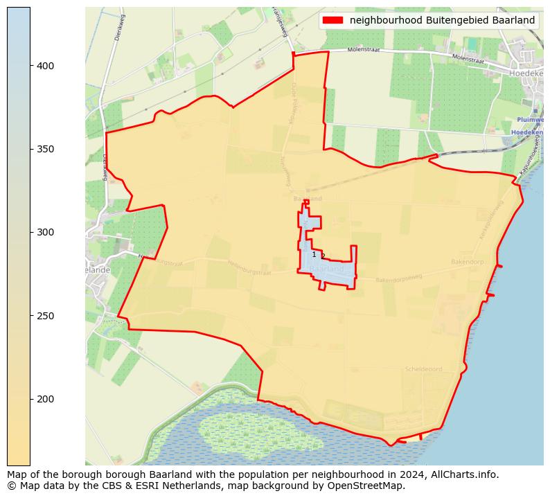 Image of the neighbourhood Buitengebied Baarland at the map. This image is used as introduction to this page. This page shows a lot of information about the population in the neighbourhood Buitengebied Baarland (such as the distribution by age groups of the residents, the composition of households, whether inhabitants are natives or Dutch with an immigration background, data about the houses (numbers, types, price development, use, type of property, ...) and more (car ownership, energy consumption, ...) based on open data from the Dutch Central Bureau of Statistics and various other sources!