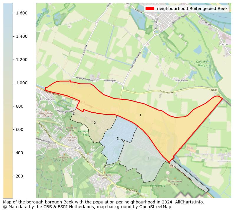 Image of the neighbourhood Buitengebied Beek at the map. This image is used as introduction to this page. This page shows a lot of information about the population in the neighbourhood Buitengebied Beek (such as the distribution by age groups of the residents, the composition of households, whether inhabitants are natives or Dutch with an immigration background, data about the houses (numbers, types, price development, use, type of property, ...) and more (car ownership, energy consumption, ...) based on open data from the Dutch Central Bureau of Statistics and various other sources!