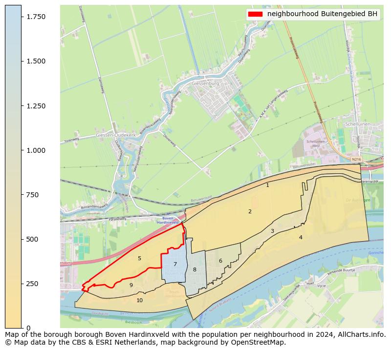 Image of the neighbourhood Buitengebied BH at the map. This image is used as introduction to this page. This page shows a lot of information about the population in the neighbourhood Buitengebied BH (such as the distribution by age groups of the residents, the composition of households, whether inhabitants are natives or Dutch with an immigration background, data about the houses (numbers, types, price development, use, type of property, ...) and more (car ownership, energy consumption, ...) based on open data from the Dutch Central Bureau of Statistics and various other sources!