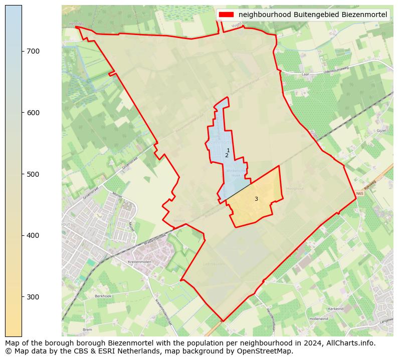 Image of the neighbourhood Buitengebied Biezenmortel at the map. This image is used as introduction to this page. This page shows a lot of information about the population in the neighbourhood Buitengebied Biezenmortel (such as the distribution by age groups of the residents, the composition of households, whether inhabitants are natives or Dutch with an immigration background, data about the houses (numbers, types, price development, use, type of property, ...) and more (car ownership, energy consumption, ...) based on open data from the Dutch Central Bureau of Statistics and various other sources!