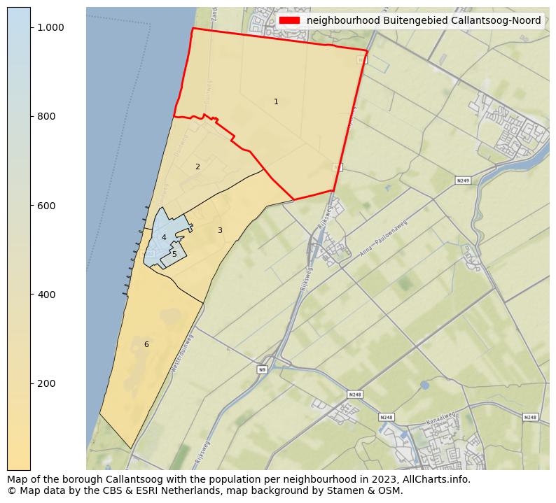 Map of the borough Callantsoog with the population per neighbourhood in 2023. This page shows a lot of information about residents (such as the distribution by age groups, family composition, gender, native or Dutch with an immigration background, ...), homes (numbers, types, price development, use, type of property, ...) and more (car ownership, energy consumption, ...) based on open data from the Dutch Central Bureau of Statistics and various other sources!