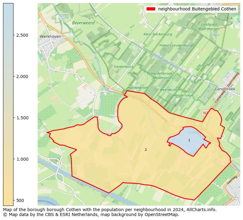 Image of the neighbourhood Buitengebied Cothen at the map. This image is used as introduction to this page. This page shows a lot of information about the population in the neighbourhood Buitengebied Cothen (such as the distribution by age groups of the residents, the composition of households, whether inhabitants are natives or Dutch with an immigration background, data about the houses (numbers, types, price development, use, type of property, ...) and more (car ownership, energy consumption, ...) based on open data from the Dutch Central Bureau of Statistics and various other sources!