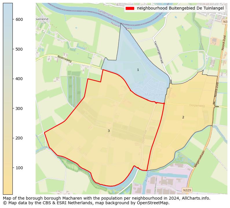 Image of the neighbourhood Buitengebied De Tuinlangel at the map. This image is used as introduction to this page. This page shows a lot of information about the population in the neighbourhood Buitengebied De Tuinlangel (such as the distribution by age groups of the residents, the composition of households, whether inhabitants are natives or Dutch with an immigration background, data about the houses (numbers, types, price development, use, type of property, ...) and more (car ownership, energy consumption, ...) based on open data from the Dutch Central Bureau of Statistics and various other sources!