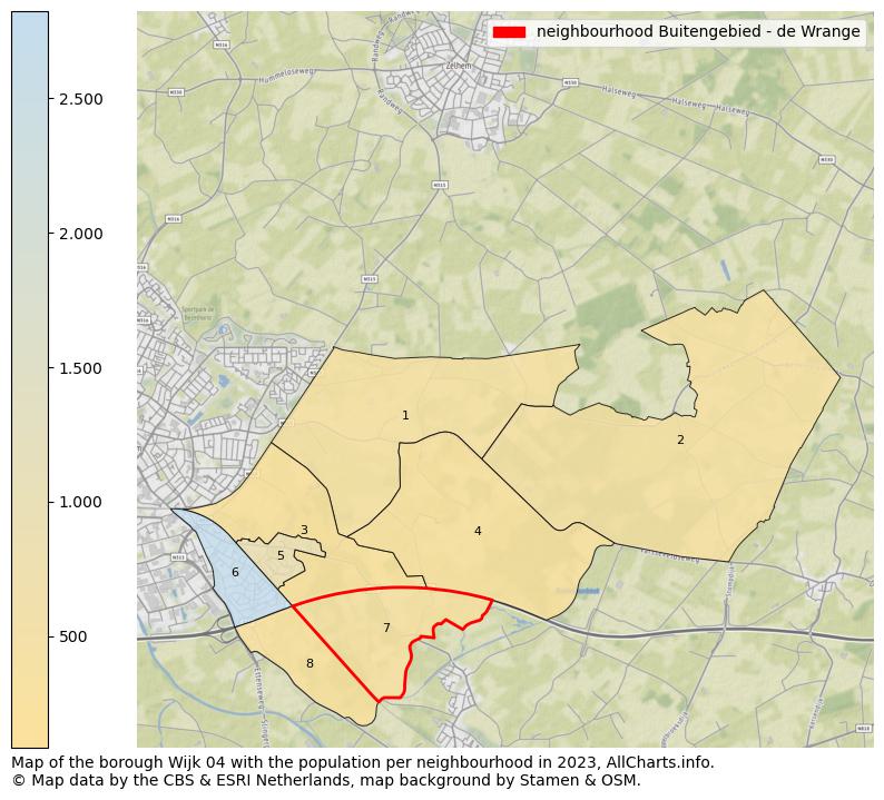 Map of the borough Wijk 04 with the population per neighbourhood in 2021. This page shows a lot of information about residents (such as the distribution by age groups, family composition, gender, native or Dutch with an immigration background, ...), homes (numbers, types, price development, use, type of property, ...) and more (car ownership, energy consumption, ...) based on open data from the Dutch Central Bureau of Statistics and various other sources!