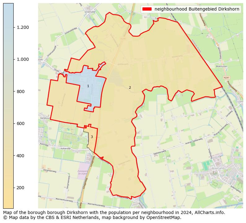 Image of the neighbourhood Buitengebied Dirkshorn at the map. This image is used as introduction to this page. This page shows a lot of information about the population in the neighbourhood Buitengebied Dirkshorn (such as the distribution by age groups of the residents, the composition of households, whether inhabitants are natives or Dutch with an immigration background, data about the houses (numbers, types, price development, use, type of property, ...) and more (car ownership, energy consumption, ...) based on open data from the Dutch Central Bureau of Statistics and various other sources!