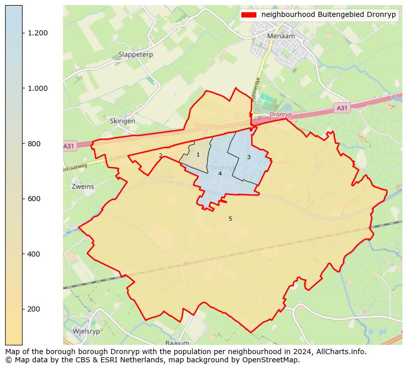 Image of the neighbourhood Buitengebied Dronryp at the map. This image is used as introduction to this page. This page shows a lot of information about the population in the neighbourhood Buitengebied Dronryp (such as the distribution by age groups of the residents, the composition of households, whether inhabitants are natives or Dutch with an immigration background, data about the houses (numbers, types, price development, use, type of property, ...) and more (car ownership, energy consumption, ...) based on open data from the Dutch Central Bureau of Statistics and various other sources!