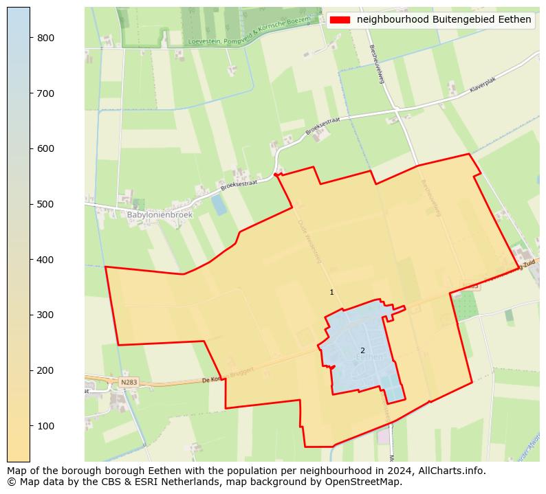 Image of the neighbourhood Buitengebied Eethen at the map. This image is used as introduction to this page. This page shows a lot of information about the population in the neighbourhood Buitengebied Eethen (such as the distribution by age groups of the residents, the composition of households, whether inhabitants are natives or Dutch with an immigration background, data about the houses (numbers, types, price development, use, type of property, ...) and more (car ownership, energy consumption, ...) based on open data from the Dutch Central Bureau of Statistics and various other sources!