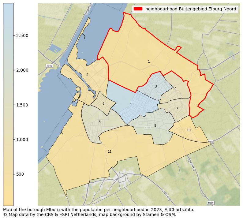 Map of the borough Elburg with the population per neighbourhood in 2023. This page shows a lot of information about residents (such as the distribution by age groups, family composition, gender, native or Dutch with an immigration background, ...), homes (numbers, types, price development, use, type of property, ...) and more (car ownership, energy consumption, ...) based on open data from the Dutch Central Bureau of Statistics and various other sources!