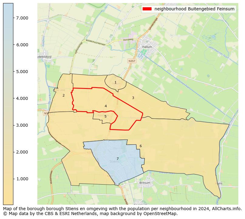 Image of the neighbourhood Buitengebied Feinsum at the map. This image is used as introduction to this page. This page shows a lot of information about the population in the neighbourhood Buitengebied Feinsum (such as the distribution by age groups of the residents, the composition of households, whether inhabitants are natives or Dutch with an immigration background, data about the houses (numbers, types, price development, use, type of property, ...) and more (car ownership, energy consumption, ...) based on open data from the Dutch Central Bureau of Statistics and various other sources!