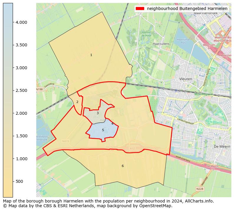 Image of the neighbourhood Buitengebied Harmelen at the map. This image is used as introduction to this page. This page shows a lot of information about the population in the neighbourhood Buitengebied Harmelen (such as the distribution by age groups of the residents, the composition of households, whether inhabitants are natives or Dutch with an immigration background, data about the houses (numbers, types, price development, use, type of property, ...) and more (car ownership, energy consumption, ...) based on open data from the Dutch Central Bureau of Statistics and various other sources!