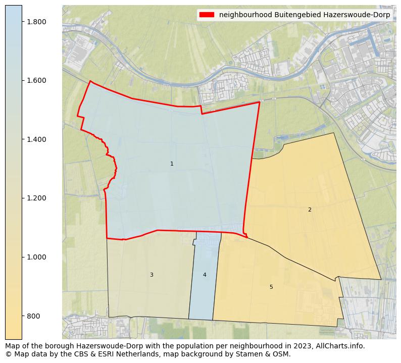 Map of the borough Hazerswoude-Dorp with the population per neighbourhood in 2023. This page shows a lot of information about residents (such as the distribution by age groups, family composition, gender, native or Dutch with an immigration background, ...), homes (numbers, types, price development, use, type of property, ...) and more (car ownership, energy consumption, ...) based on open data from the Dutch Central Bureau of Statistics and various other sources!