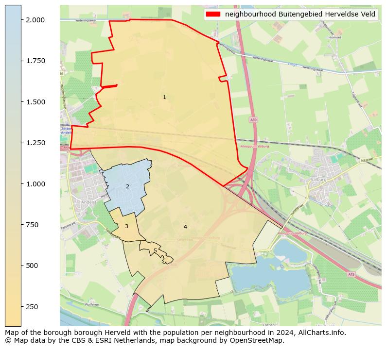 Image of the neighbourhood Buitengebied Herveldse Veld at the map. This image is used as introduction to this page. This page shows a lot of information about the population in the neighbourhood Buitengebied Herveldse Veld (such as the distribution by age groups of the residents, the composition of households, whether inhabitants are natives or Dutch with an immigration background, data about the houses (numbers, types, price development, use, type of property, ...) and more (car ownership, energy consumption, ...) based on open data from the Dutch Central Bureau of Statistics and various other sources!