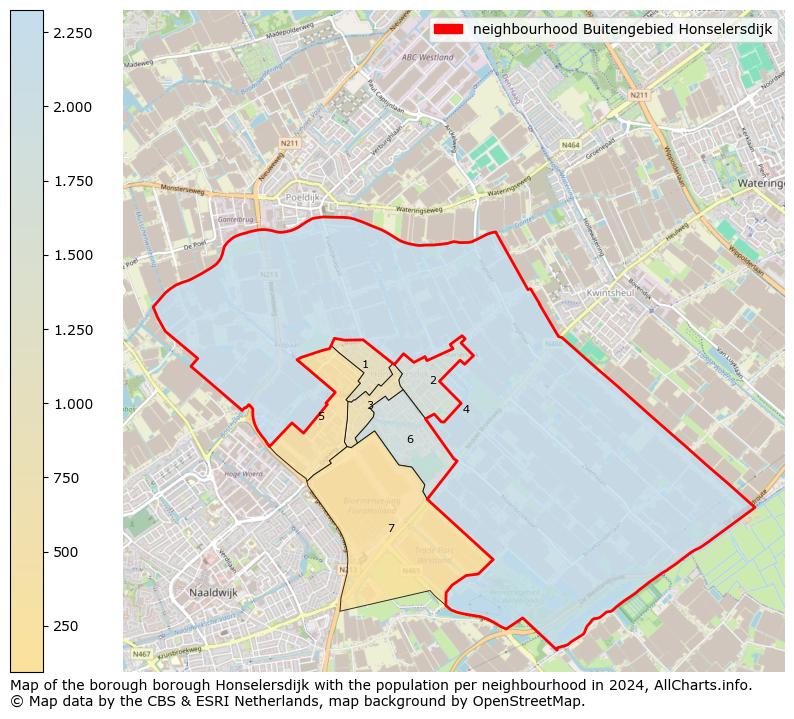 Image of the neighbourhood Buitengebied Honselersdijk at the map. This image is used as introduction to this page. This page shows a lot of information about the population in the neighbourhood Buitengebied Honselersdijk (such as the distribution by age groups of the residents, the composition of households, whether inhabitants are natives or Dutch with an immigration background, data about the houses (numbers, types, price development, use, type of property, ...) and more (car ownership, energy consumption, ...) based on open data from the Dutch Central Bureau of Statistics and various other sources!