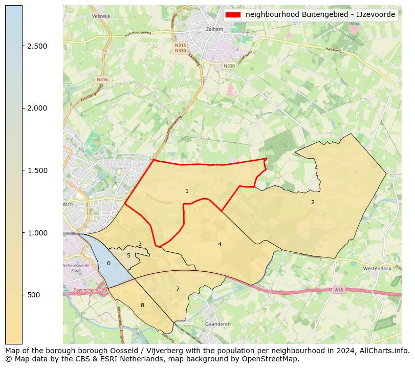 Image of the neighbourhood Buitengebied - IJzevoorde at the map. This image is used as introduction to this page. This page shows a lot of information about the population in the neighbourhood Buitengebied - IJzevoorde (such as the distribution by age groups of the residents, the composition of households, whether inhabitants are natives or Dutch with an immigration background, data about the houses (numbers, types, price development, use, type of property, ...) and more (car ownership, energy consumption, ...) based on open data from the Dutch Central Bureau of Statistics and various other sources!