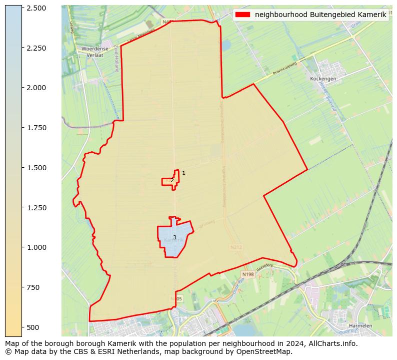 Image of the neighbourhood Buitengebied Kamerik at the map. This image is used as introduction to this page. This page shows a lot of information about the population in the neighbourhood Buitengebied Kamerik (such as the distribution by age groups of the residents, the composition of households, whether inhabitants are natives or Dutch with an immigration background, data about the houses (numbers, types, price development, use, type of property, ...) and more (car ownership, energy consumption, ...) based on open data from the Dutch Central Bureau of Statistics and various other sources!