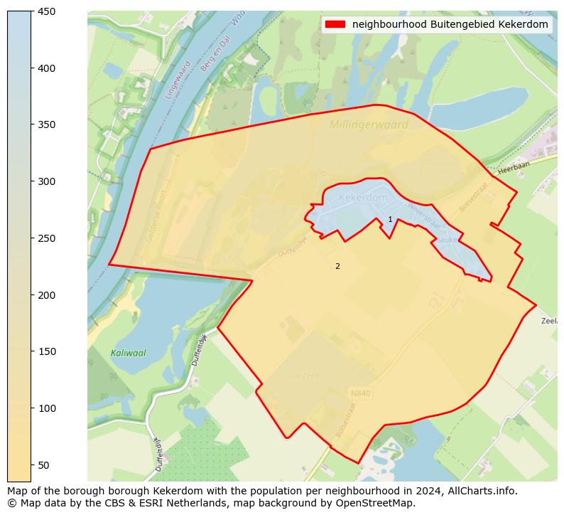 Image of the neighbourhood Buitengebied Kekerdom at the map. This image is used as introduction to this page. This page shows a lot of information about the population in the neighbourhood Buitengebied Kekerdom (such as the distribution by age groups of the residents, the composition of households, whether inhabitants are natives or Dutch with an immigration background, data about the houses (numbers, types, price development, use, type of property, ...) and more (car ownership, energy consumption, ...) based on open data from the Dutch Central Bureau of Statistics and various other sources!