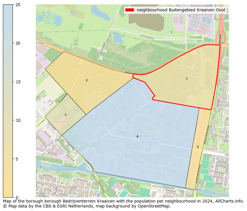 Image of the neighbourhood Buitengebied Kraaiven Oost at the map. This image is used as introduction to this page. This page shows a lot of information about the population in the neighbourhood Buitengebied Kraaiven Oost (such as the distribution by age groups of the residents, the composition of households, whether inhabitants are natives or Dutch with an immigration background, data about the houses (numbers, types, price development, use, type of property, ...) and more (car ownership, energy consumption, ...) based on open data from the Dutch Central Bureau of Statistics and various other sources!