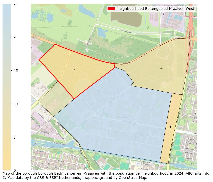 Image of the neighbourhood Buitengebied Kraaiven West at the map. This image is used as introduction to this page. This page shows a lot of information about the population in the neighbourhood Buitengebied Kraaiven West (such as the distribution by age groups of the residents, the composition of households, whether inhabitants are natives or Dutch with an immigration background, data about the houses (numbers, types, price development, use, type of property, ...) and more (car ownership, energy consumption, ...) based on open data from the Dutch Central Bureau of Statistics and various other sources!