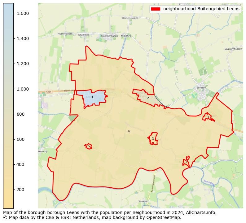 Image of the neighbourhood Buitengebied Leens at the map. This image is used as introduction to this page. This page shows a lot of information about the population in the neighbourhood Buitengebied Leens (such as the distribution by age groups of the residents, the composition of households, whether inhabitants are natives or Dutch with an immigration background, data about the houses (numbers, types, price development, use, type of property, ...) and more (car ownership, energy consumption, ...) based on open data from the Dutch Central Bureau of Statistics and various other sources!