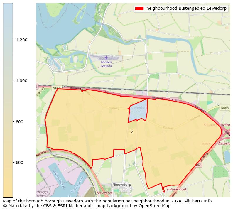 Image of the neighbourhood Buitengebied Lewedorp at the map. This image is used as introduction to this page. This page shows a lot of information about the population in the neighbourhood Buitengebied Lewedorp (such as the distribution by age groups of the residents, the composition of households, whether inhabitants are natives or Dutch with an immigration background, data about the houses (numbers, types, price development, use, type of property, ...) and more (car ownership, energy consumption, ...) based on open data from the Dutch Central Bureau of Statistics and various other sources!