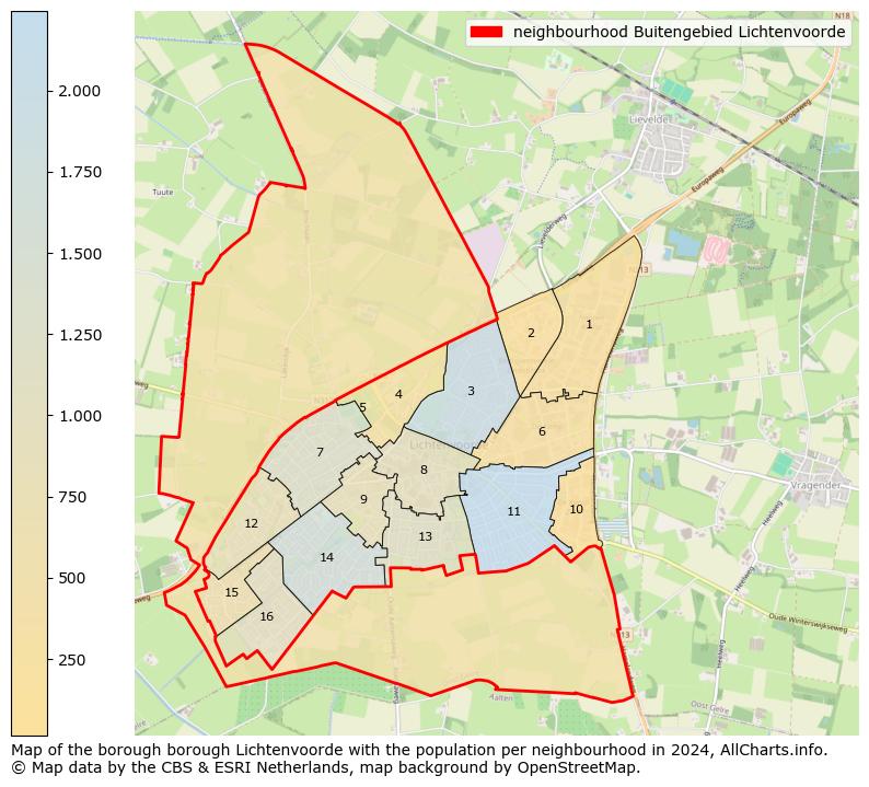 Image of the neighbourhood Buitengebied Lichtenvoorde at the map. This image is used as introduction to this page. This page shows a lot of information about the population in the neighbourhood Buitengebied Lichtenvoorde (such as the distribution by age groups of the residents, the composition of households, whether inhabitants are natives or Dutch with an immigration background, data about the houses (numbers, types, price development, use, type of property, ...) and more (car ownership, energy consumption, ...) based on open data from the Dutch Central Bureau of Statistics and various other sources!