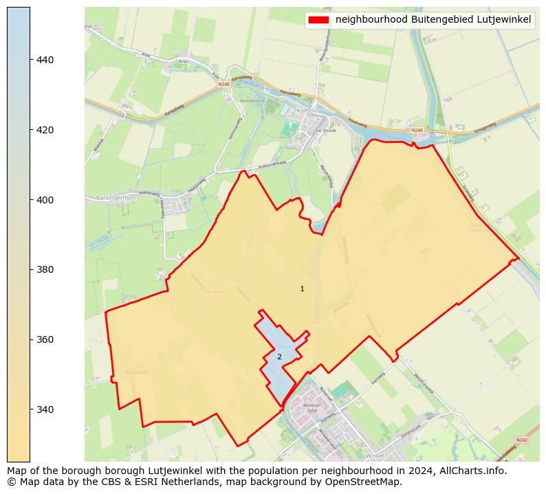 Image of the neighbourhood Buitengebied Lutjewinkel at the map. This image is used as introduction to this page. This page shows a lot of information about the population in the neighbourhood Buitengebied Lutjewinkel (such as the distribution by age groups of the residents, the composition of households, whether inhabitants are natives or Dutch with an immigration background, data about the houses (numbers, types, price development, use, type of property, ...) and more (car ownership, energy consumption, ...) based on open data from the Dutch Central Bureau of Statistics and various other sources!